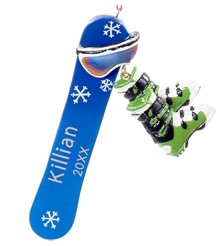 Amazon.com: Kurt Adler 4.5in Resin Snowboard Personalization